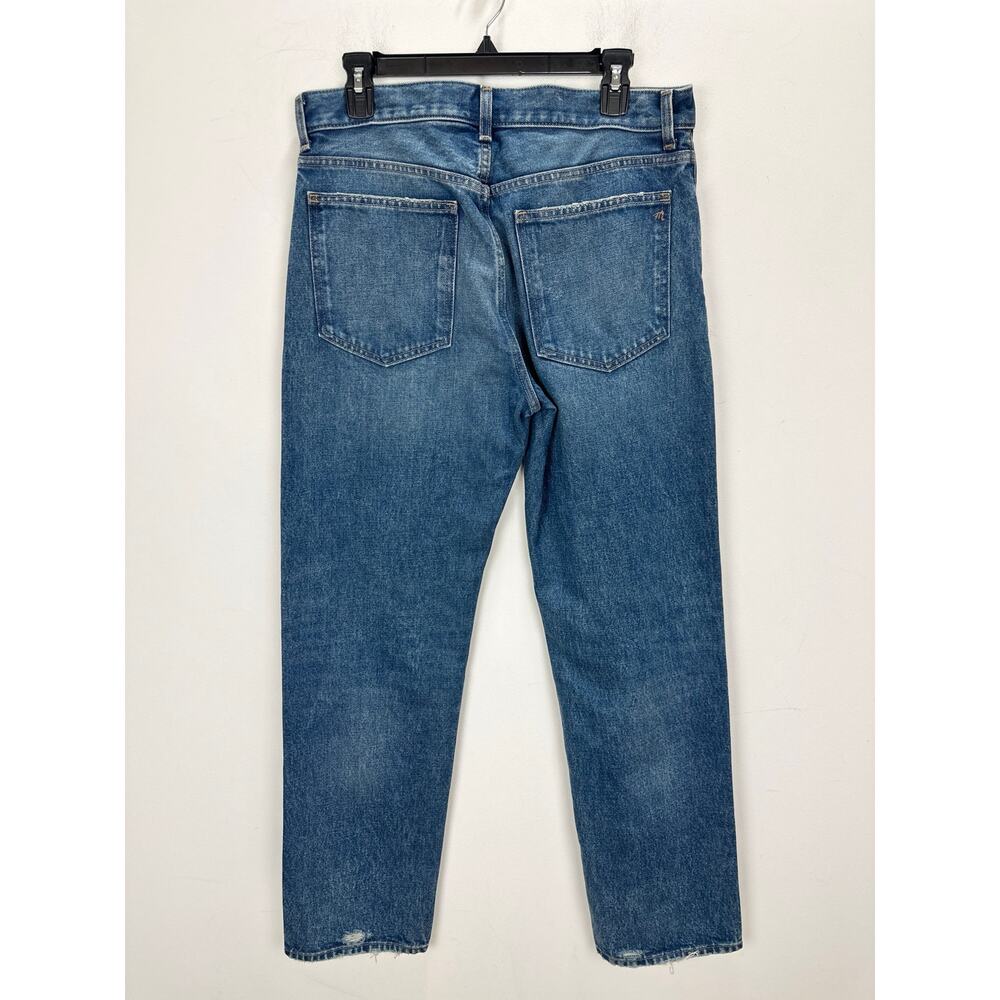 Madewell The Dean Easy Straight Jean Greendale Wash Rigid Blue US 28 NWT - Picture 9 of 14